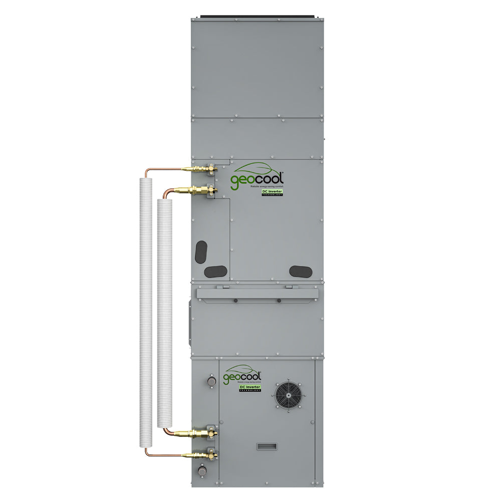 GeoCool No-Vac Vertical Upflow w/ Air Box 3/8 3/4 Prechg. Lineset