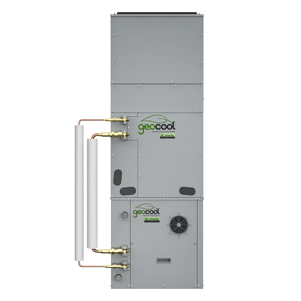 GeoCool No-Vac Vertical Upflow w/ Air Box 3/8 3/4 Prechg. Lineset