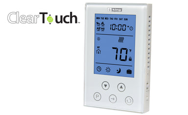King Electric Model K302PE Dual Voltage Programmable Thermostat - White - high quality product - King Electric, residential