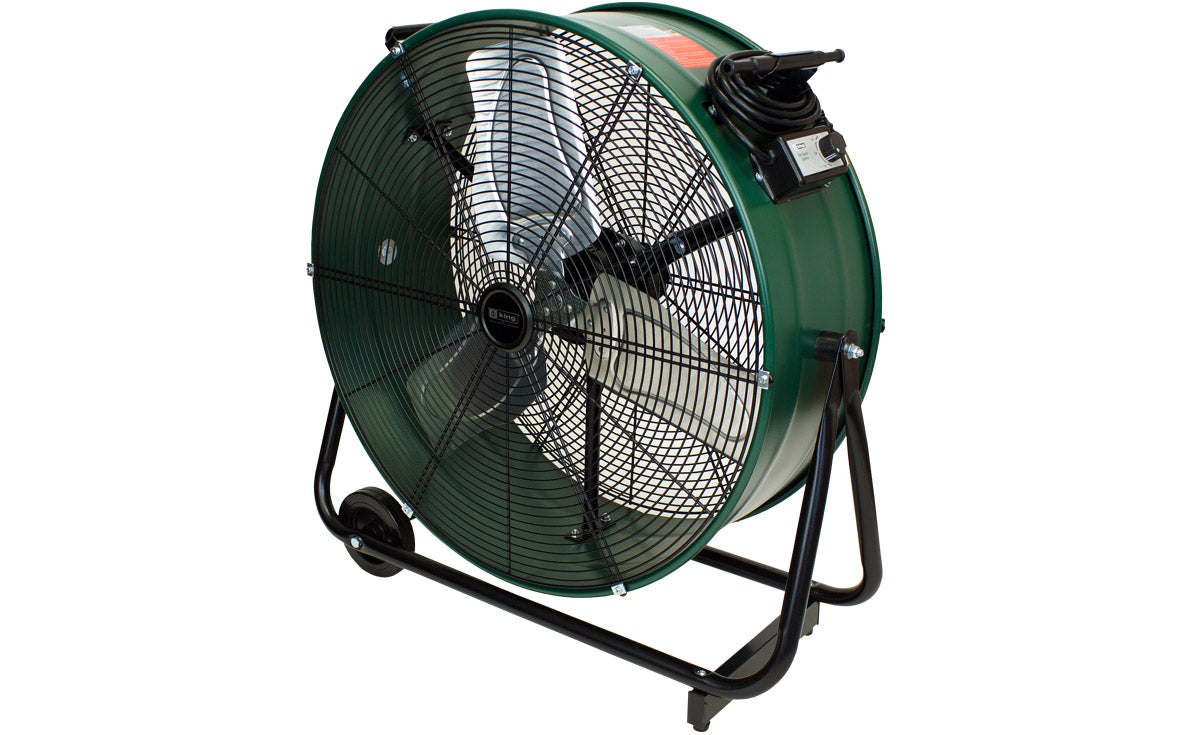 King Electric Model DFC-30D-S - 30 Industrial Tiltable Drum Fan - high quality product - air circulators, commercial