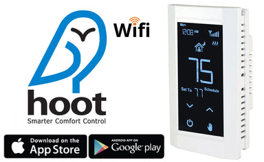 King Electric Model HOOT - 2P Wifi Programmable Thermostat White 120208240V - high quality product - King Electric, reside...