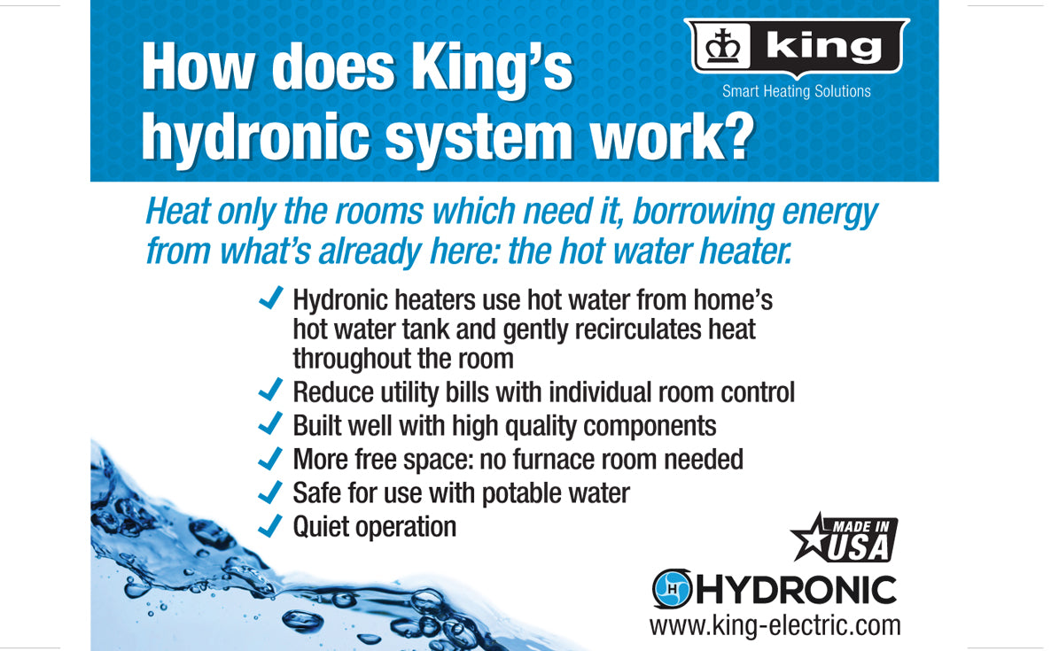 King Electric 120 Volt Two-Circuit Non-Programmable Hydronic Thermostat - high quality product - King Electric, residential