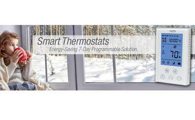 King Electric Model K302PE Dual Voltage Programmable Thermostat - White - high quality product - King Electric, residential