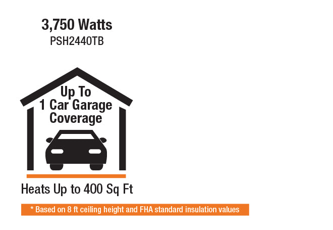 King Electric MODEL PSH2440TB - 240V Yellow Jacket Portable Heater - high quality product - commercial, commercial heating