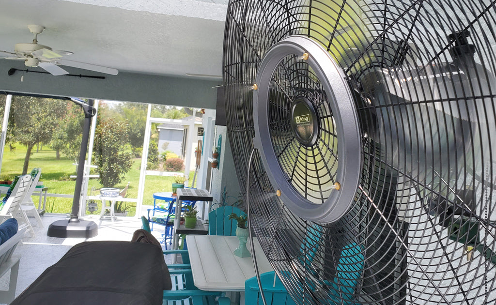 King Electric MODEL PFO - 24 Commercial High Velocity Oscillating Air Circulator - high quality product - air circulators,...