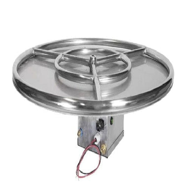 Grand Canyon Round Flat Stack Electronic Start - Propane - high quality product - fire pit accessories, fire pits