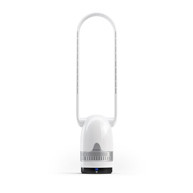 MRCOOL MRBREEZE Silver Oval Bladeless Fan and Air Purifier - high quality product - bladeless fans, commercial