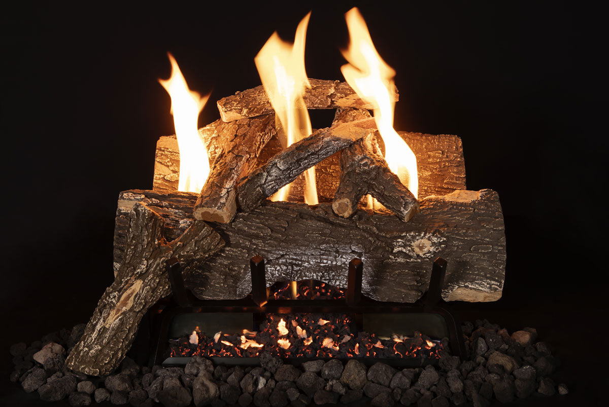 Grand Canyon Weathered Oak Ventless Gas Log Set - high quality product - fireplaces, Grand Canyon