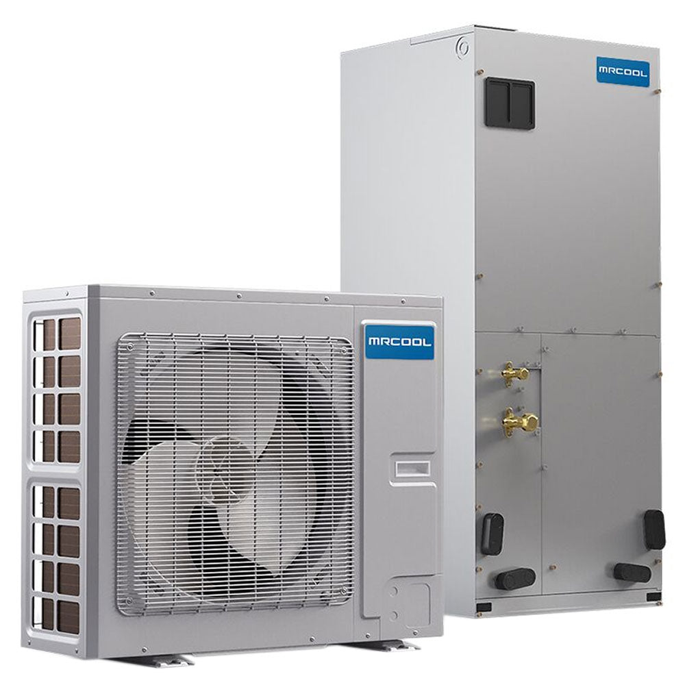 12K BTU Heat Pump Condenser & Wall Mount Air Handler 230 volt with 25ft Line Set and Enhanced WiFi (Works with Alexa, Works with Google Assistant)