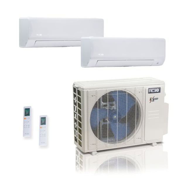18,000 BTU 25 SEER2 ACiQ Extreme 2-Zone Wall Mount Mini Split System | R454B | 230v - 6+18
