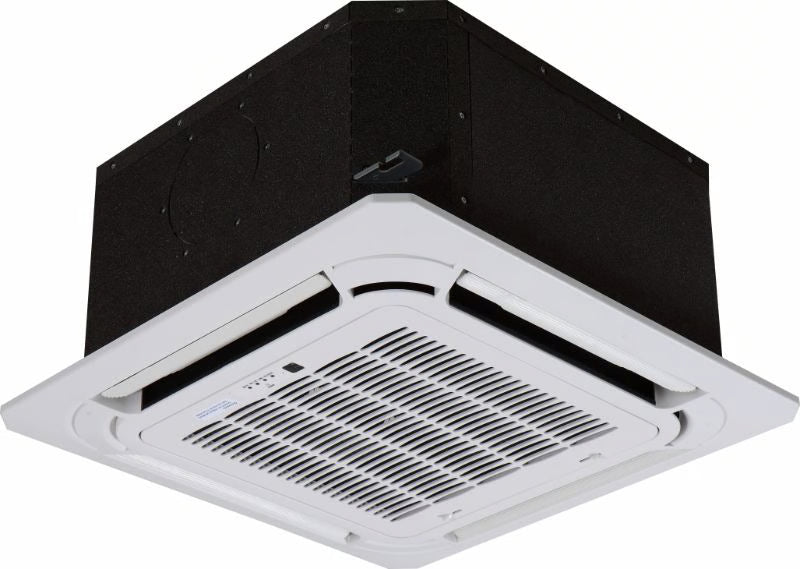 18,000 BTU 25 SEER2 ACiQ Extreme 2-Zone Ceiling Cassette Mini Split System | R454B | 230v - 9+12