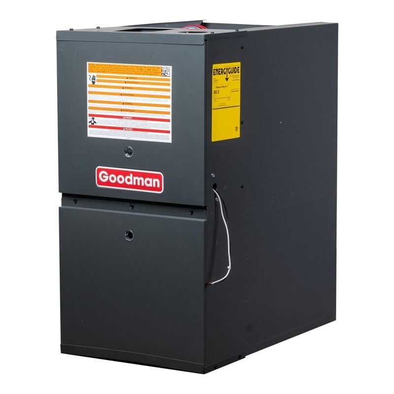 2.5 Ton 13.4 SEER2 80% AFUE 80,000 BTU Goodman Low NOx Gas Furnace and R32 Air Conditioner System - Horizontal