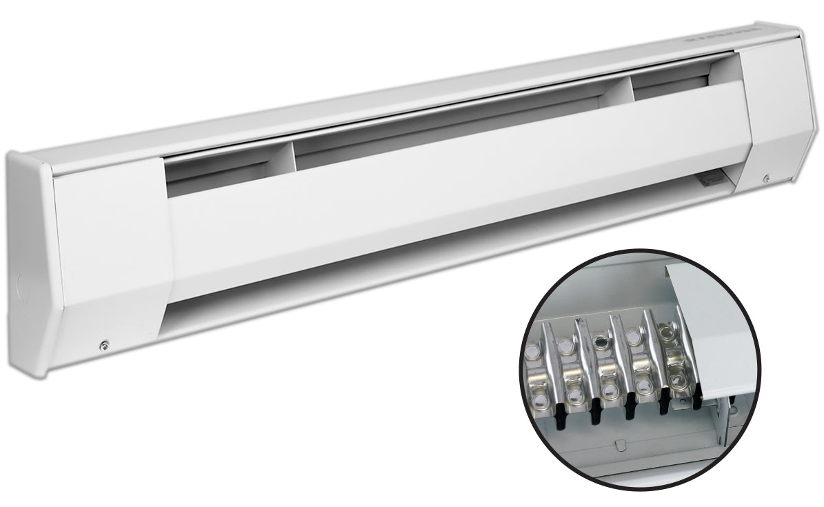 Model K - 277/240V Baseboard Heater (White)