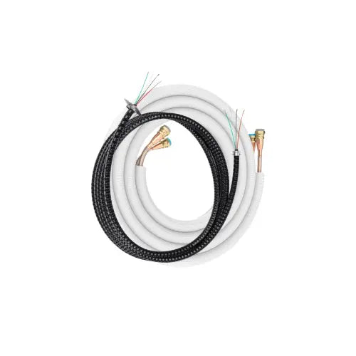 50ft 1/4 x 1/2 Lineset for DIY 9K, 12K & 18K Indoor w/ DIY Pro Cable - R454B