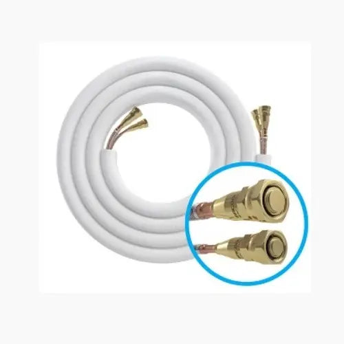 DIY 4th Generation 50ft 1/4 x 1/2 Lineset for DIY 9K, 12K & 18K Indoor