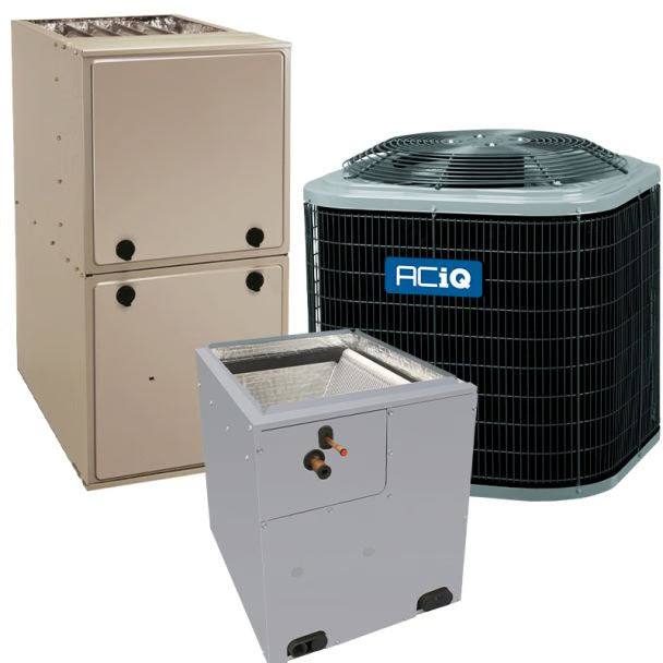 1.5 Ton 13.4 SEER2 92% AFUE 80,000 BTU ACiQ Gas Furnace and Air Conditioner System - Upflow/Downflow - R454B