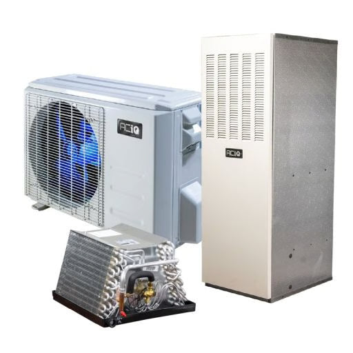 ACiQ 2 Ton 19.4 SEER 15KW High Efficiency Mobile Home Heat Pump & Electric Furnace System | Inverter