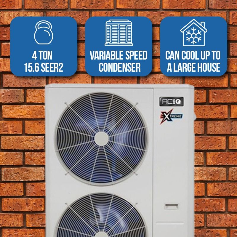 ACiQ 4 Ton 16 SEER High Efficiency Central Heat Pump System | Inverter | Extreme Series