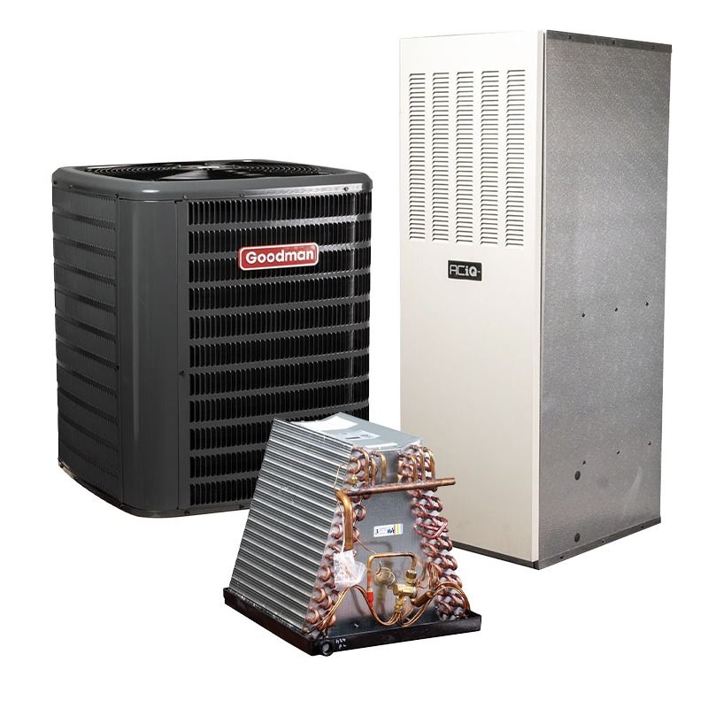 Goodman 3 Ton 14.3 SEER2 10KW Mobile Home Air Conditioner & Electric Furnace System - R32