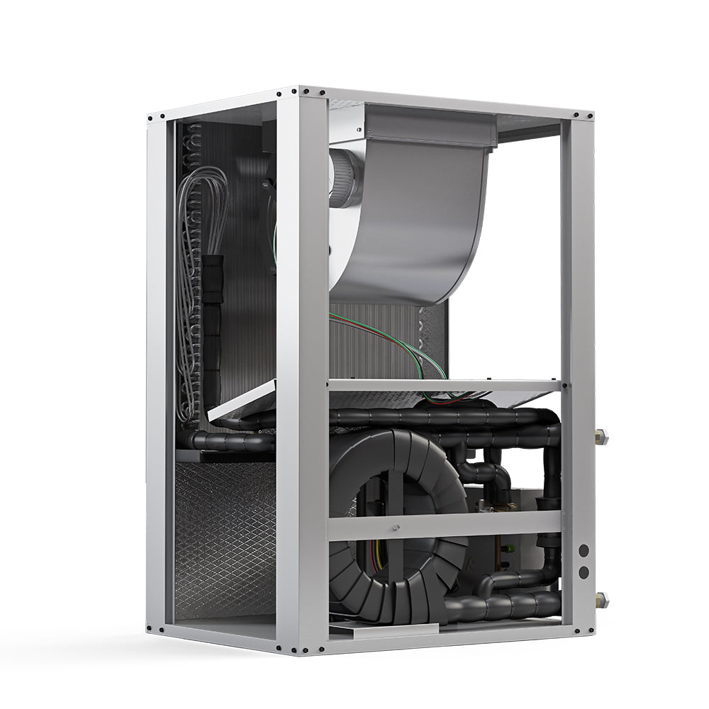 24K BTU Vertical Two-Stage 230V 1-Phase 60Hz CuNi Coil Right Return