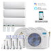 DIY 27,000 BTU 2 1/2 Ton 3-Zone Ductless Mini-Split Air Conditioner and Heat Pump Condenser - 230V/60Hz