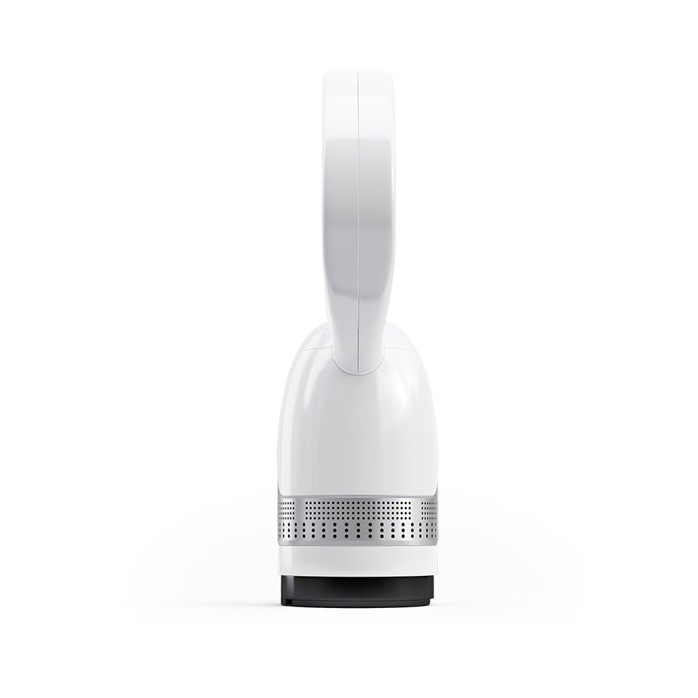 MRBREEZE Silver Circle Bladeless Fan and Air Purifier