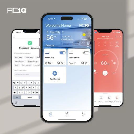 18,000 BTU 25 SEER2 ACiQ Extreme 2-Zone Wall Mount Mini Split System | R454B | 230v - 6+18