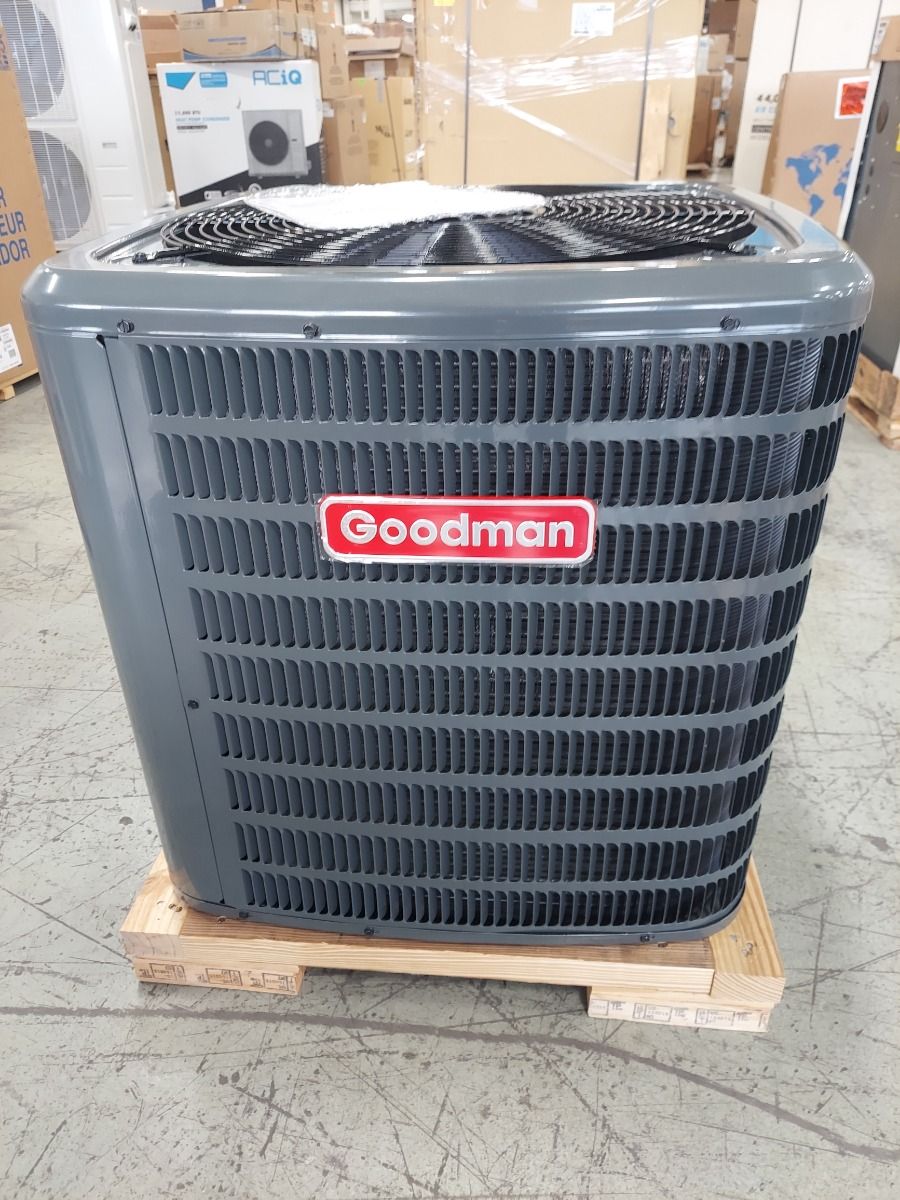 1.5 Ton 14.3 SEER2 Goodman Air Conditioner Condenser - R32 â€“ Scratch & Dent â€“ Minimal Damage