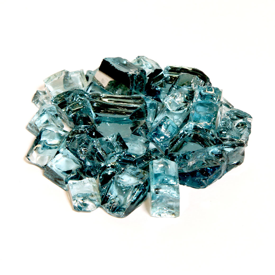 1/2" Adriatic Topaz Reflective Fire Glass (Jasper) - 10lb Bag